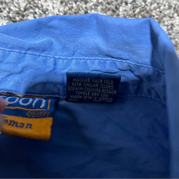 VTG Disney Shirt Womens 18W/20W Embroidered Pooh Tigger Flowers Pocket Button Up - Picture 6 of 10